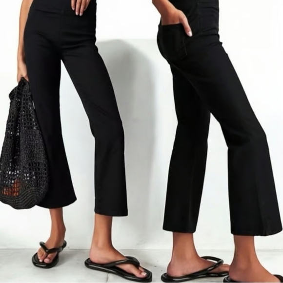 Free People Denim - ❤️ NWT! FREE PEOPLE IN MY FEELINGS HIGH RISE PULL ON CROP BOOT JEANS, XS